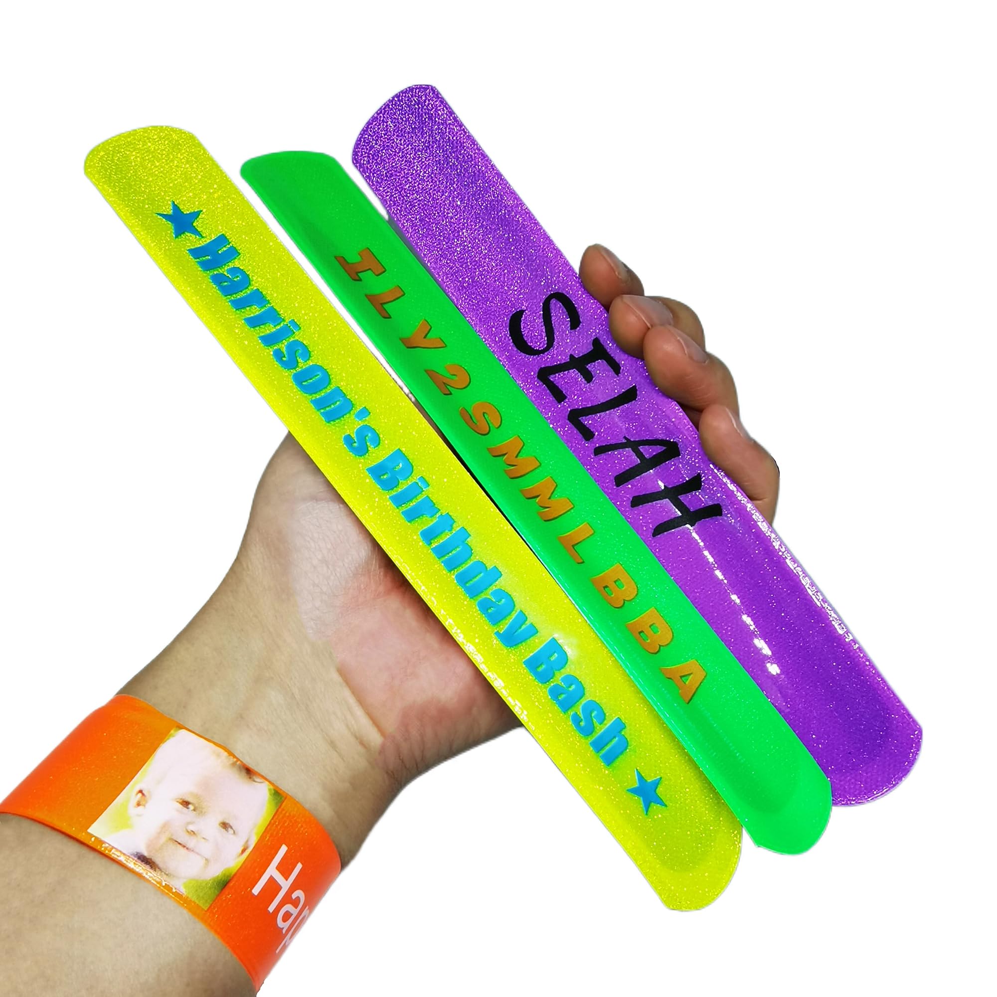 custom slap bracelets