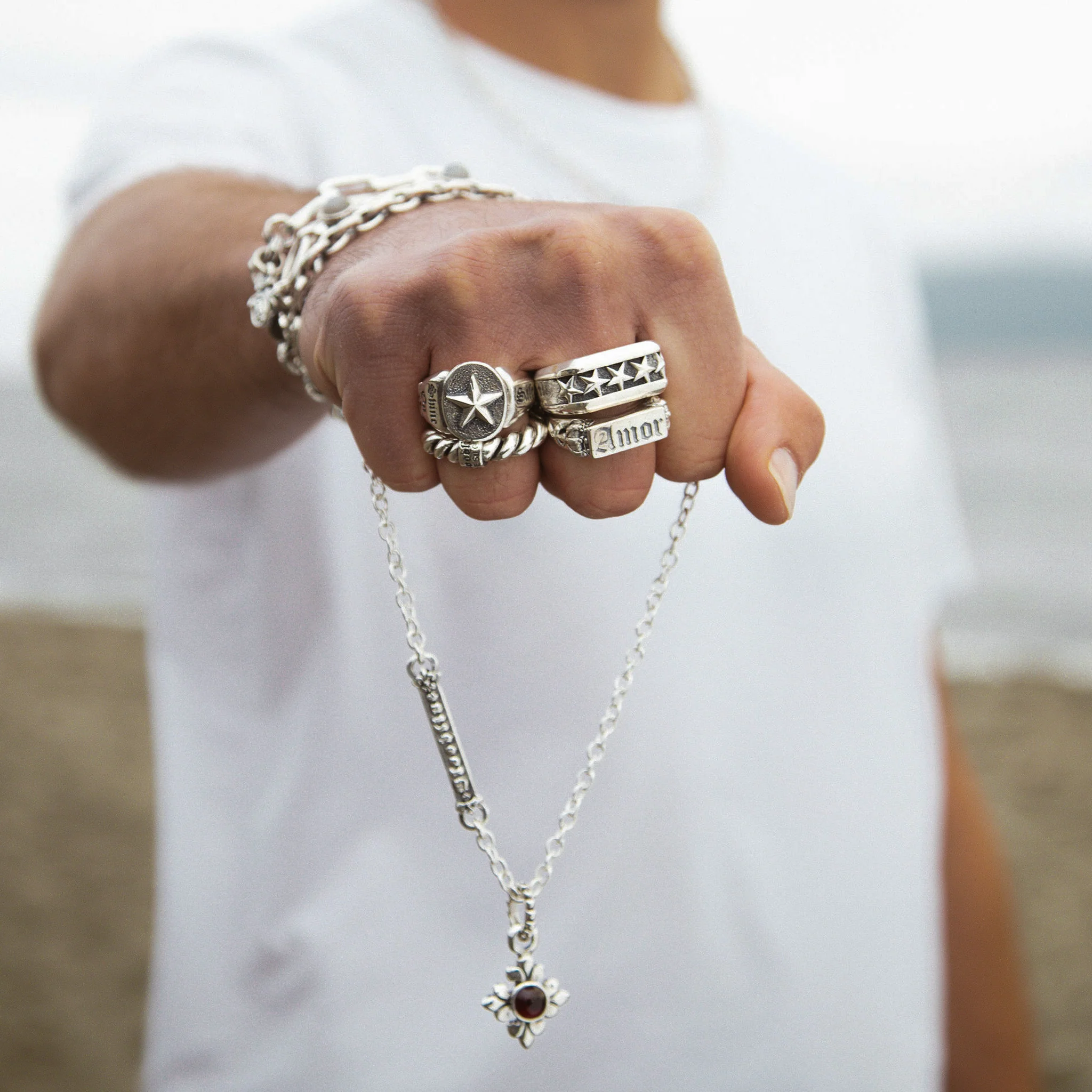 men's silver jewelry