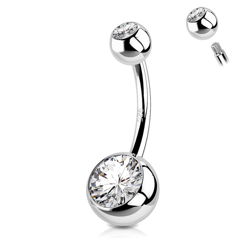 Sterling Silver Belly Button Jewelry: Button Ring’s Shine and Style