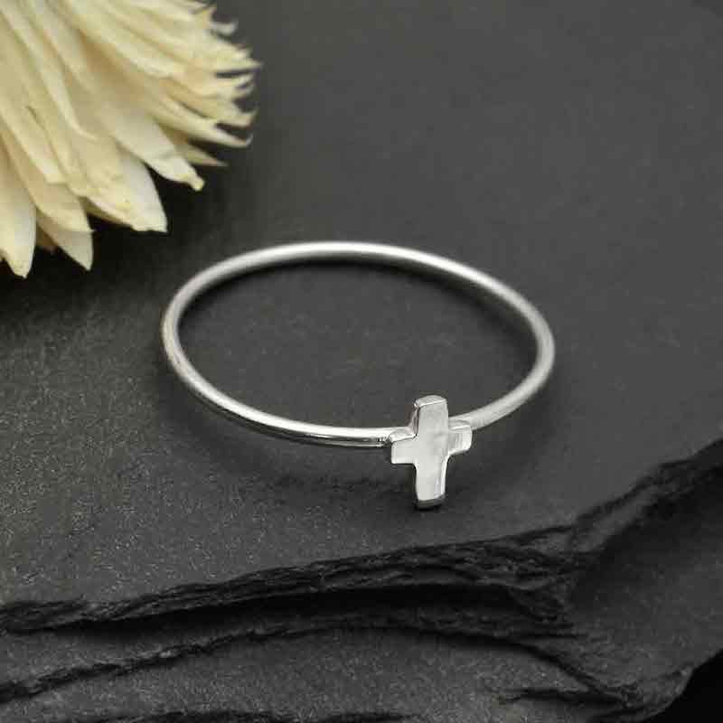 sterling silver cross rings jewelry